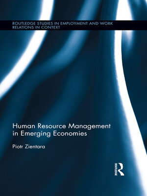 cover image of Human Resource Management in Emerging Economies